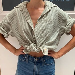 Vintage Land’s End Seersucker Shirt